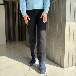 شلوارجین استریت کات مشکی3518سایز30