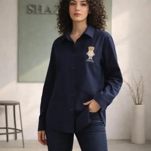 شومیز لینن پولو